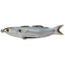 RARE Live Target (MUH135T716) Mullet Topwater - Hollow Body - Silver
