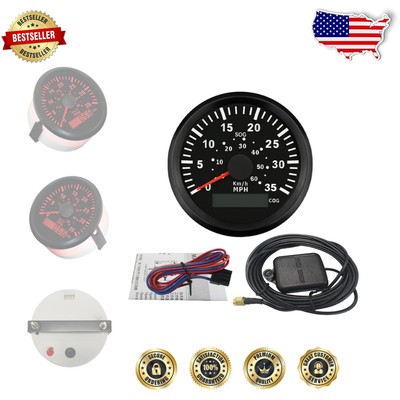 Durable GPS Speedometer with Anti-Fog Protection   Perfect for Marine Vessels