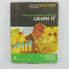 Graph It | Atari 800 | Boxed with Cassettes & Manual | Tracked Post | 1980