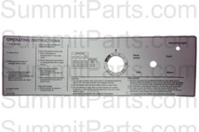 SILVER INSTRUCTION SIGN FOR GEN5 WASCOMAT WASHERS - 438-290101, 290101
