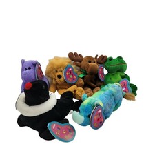 Lot 6 Avon Full O Beans Plush Zoo Animals Animal Lovers See Pics READ 