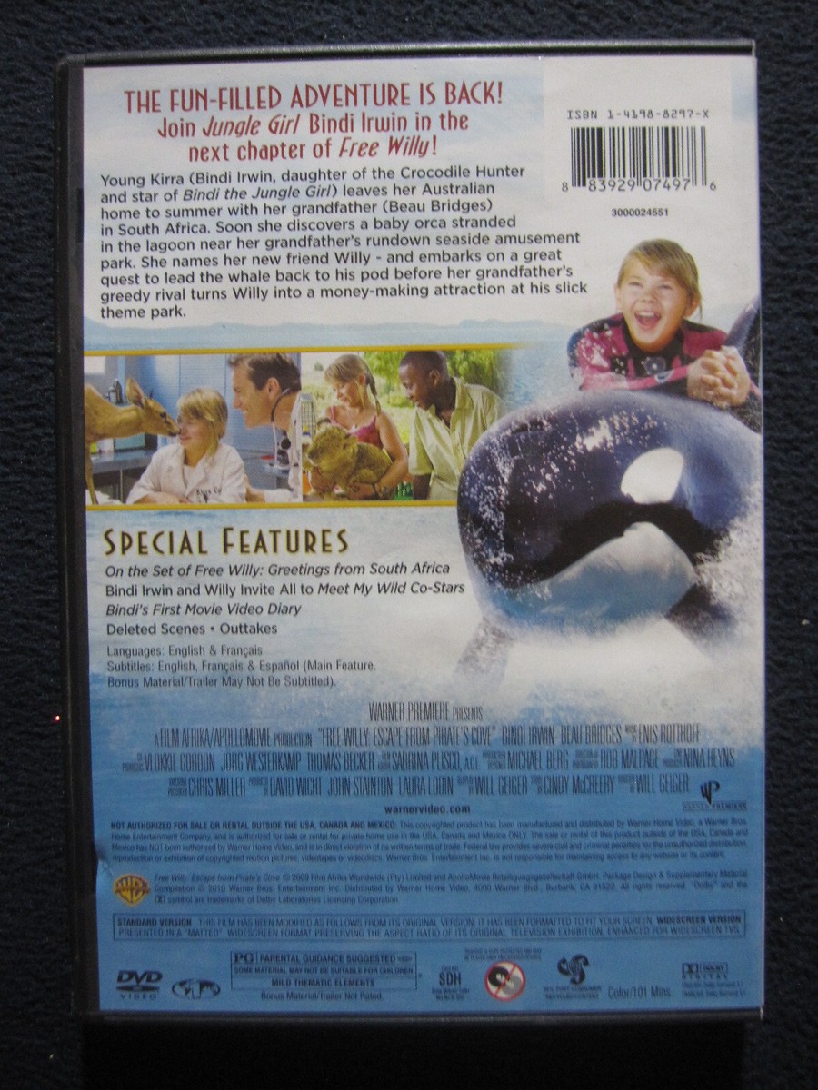 Free Willy: Escape from Pirate's Cove [DVD] Bindi Irwin Beau