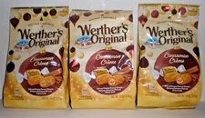 (3) WERTHER'S ORIGINAL CINNAMON CREME SOFT CANDY CARAMELS 7.4 OZ BBD 8/31/2025