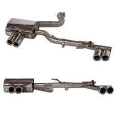 GESTEC Sportauspuff re li je 2x70 eingerollt Absorber BMW 1er Limo Serienhecksch