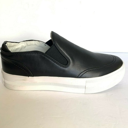 faux leather slip on