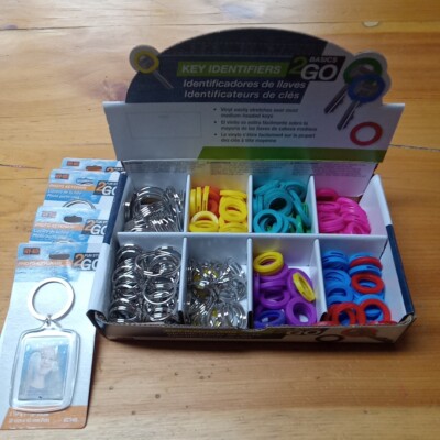 HY-KO open box some missing Key Identifiers Assorted Colors Key Rings Photo Key
