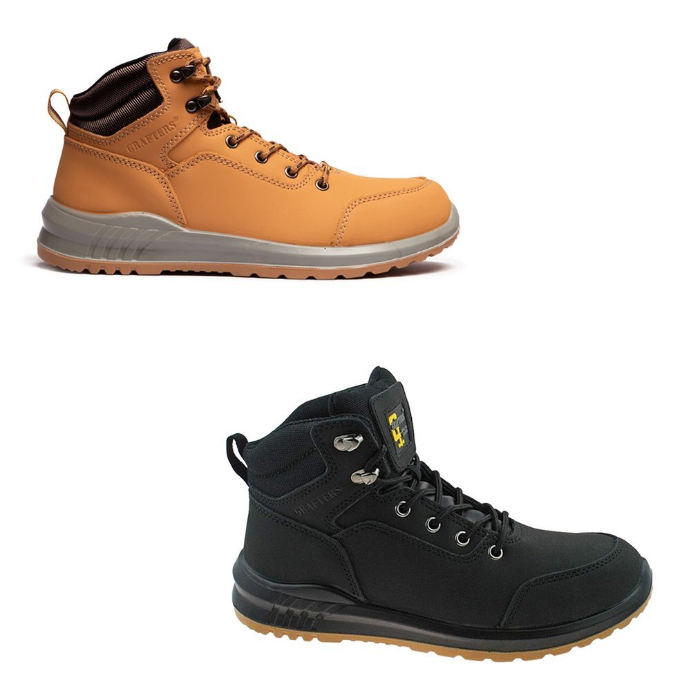 Botas de seguridad con cordones Grafters unisex para adultos