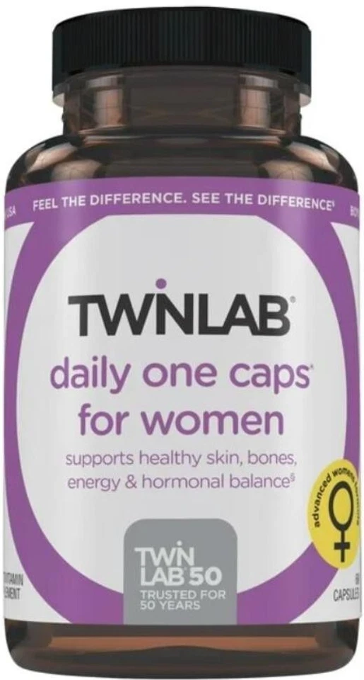 Twinlab Daily One para mujer con hierro 60 cápsulas -Skin Bones Energy -EXP. 08/2025 Foto 2 de 4