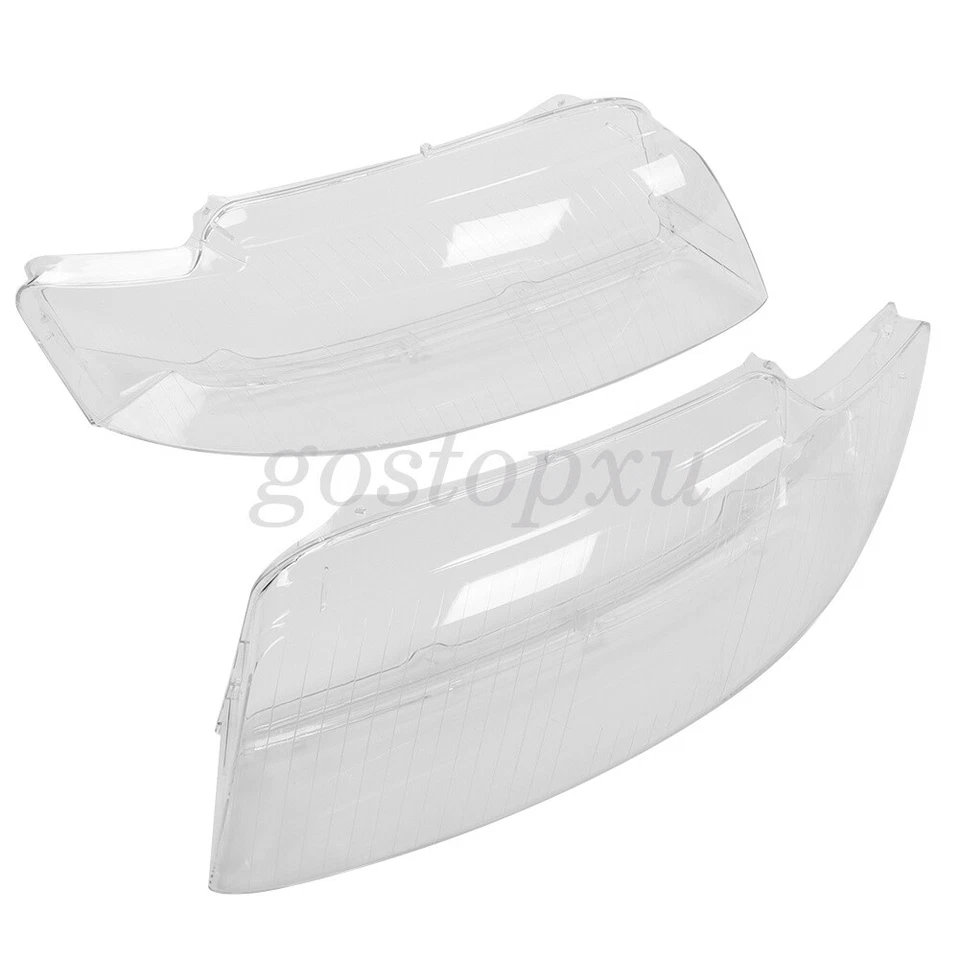Par de faros tapa de lente transparente izquierda+derecha para Audi A4 B6 2002-2005 Foto 3 de 4