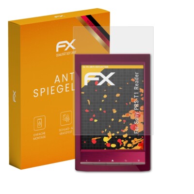 atFoliX 2x Displayfolie für Sony PRS-T1 Reader Schutzfolie matt&stoßfest Folie