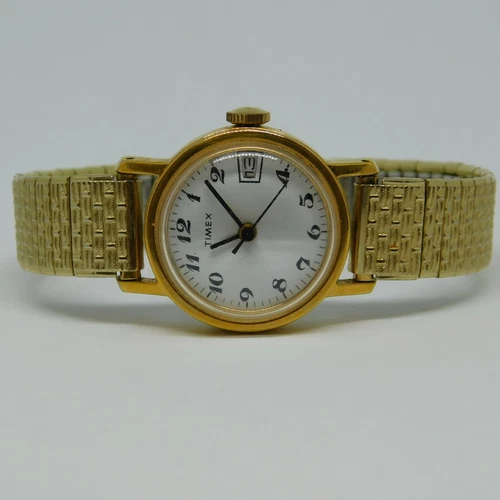 Vintage Timex Three-Hand Wind-up Analog Women's Watch Sz. 6 1/4"