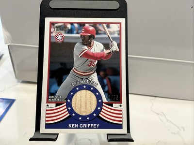 2025 Topps Heritage Ken Griffey #BR-KG Reds 1976 Flashbacks Game Used Relic /76