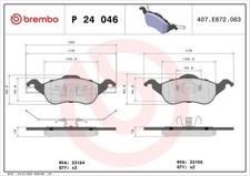 Bremsbelagsatz Vorne Teves-System für Ford Focus I DAW DBW DNW Stufenheck 98-05