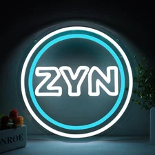 Pugna Z.Y.N Neon Signs for Wall Decor Neon Lights for Bedroom Led Business ZYN