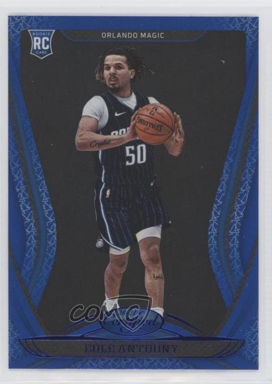 2020-21 Certified Mirror Blue Cole Anthony #186 7mw
