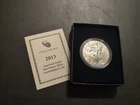 2013-W American Eagle 1oz Silver Burnished Uncirculated Coin OGA COA, West Point