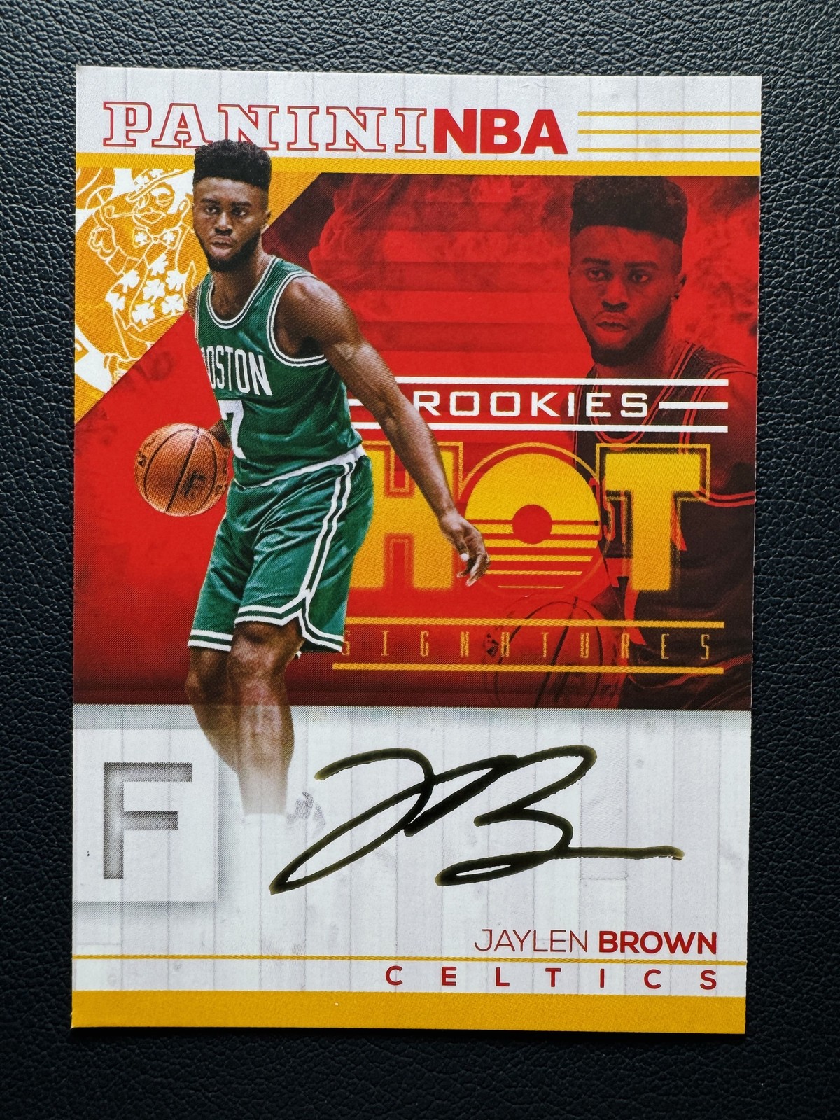 2016-17 Panini Hoops Jaylen Brown #2 Rookie RC Hot Signatures Print Auto Celtics