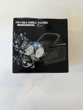 Automatic Bubble Machine Upgrade Bubble Blower with 2 Fans black