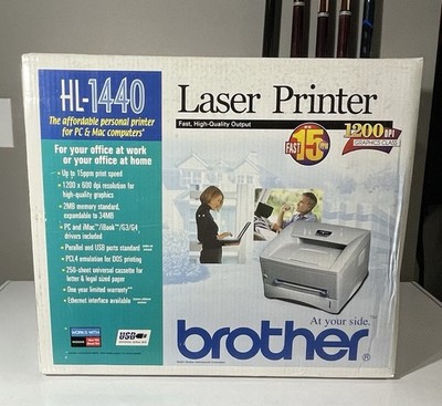 Brother HL Series HL-1440 Personal Up To 15ppm Monochrome LPT/USB Laser Printer