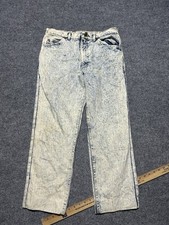 Vintage 80S Lee Acid Wash Jeans Size 32X 26