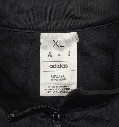 Adidas Essentials Boy 3-Stripes Track Jacket Color Black Youth X Large (18/20) - Picture 7 of 10