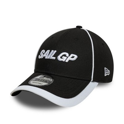 NEW ERA SAIL GP BASEBALL CAP.9FORTY BLACK SAIL REPREVE STRAPBACK HAT S26