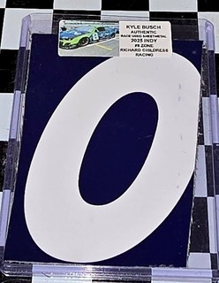 KYLE BUSCH RACE USED COMPOSITE 2025 INDIANAPOLIS #8 ZONE NASCAR RCR KB01