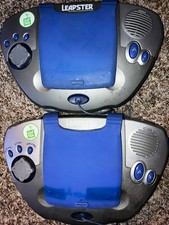 LeapFrog Leapster Handheld Console Lot of 2 Tested w/ 2 AC Adapters 12 Games