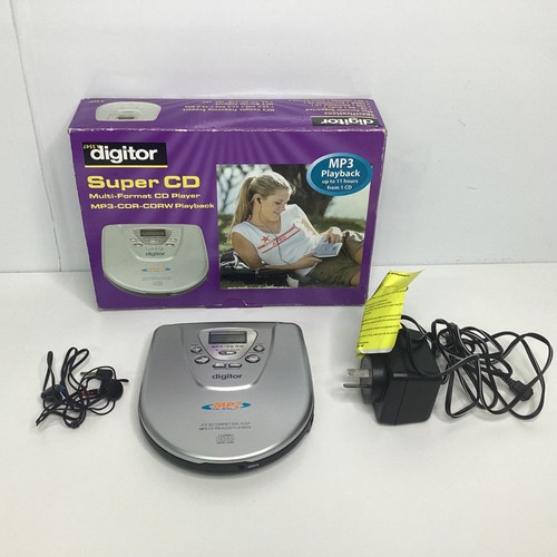 Digitor Super CD Multi-Format CD Player w/ Box, Working (L6) W#665