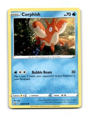 Corphish 038/163 Common Battle Styles Pokemon Near Mint ~02268