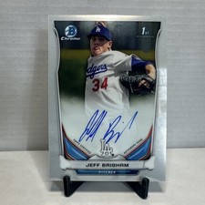 2014 Bowman Draft Chrome Autographs Jeff Brigham #BCA-JB AU Dodgers Topps