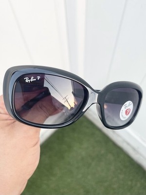 New Ray Ban Jackie Ohh Polarized RB4101 4101 Black Gradient Lens Size 58/17