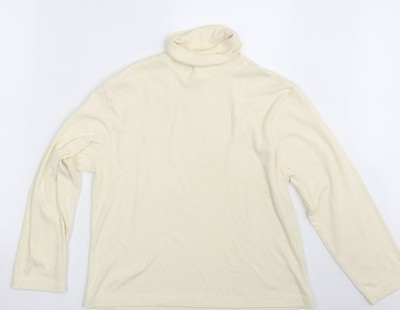 Getragener elfenbeinfarbener Herrenpullover Sweatshirt Größe Einheitsgröße