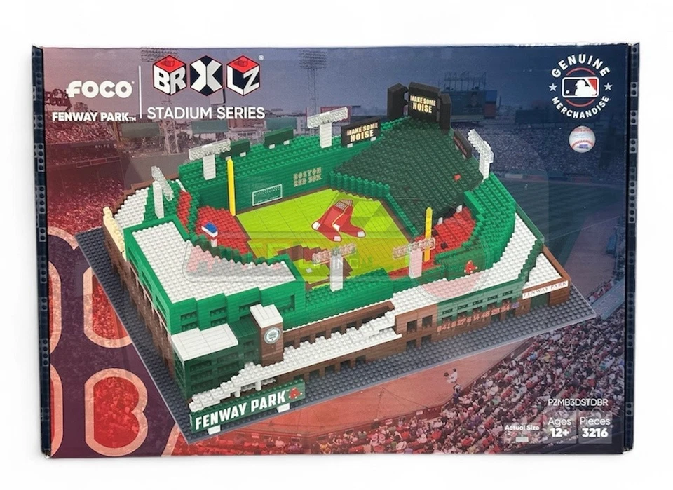 FOREVER COLLECTIBLES Boston Red Sox BRXLZ Fenway Park Stadium Series 3-D Construction Block Set