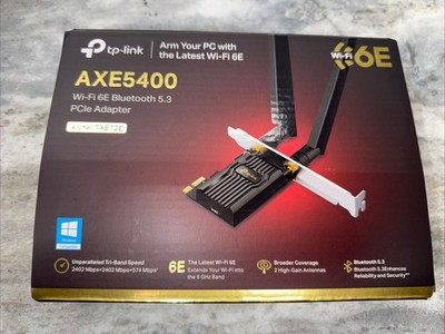 TP-Link AXE5400 Wi-Fi 6E Bluetooth 5.2 PCIe Adapter Archer TXE75E New Sealed