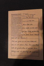 Dachau 1907 Inmate Letter to his wife In German