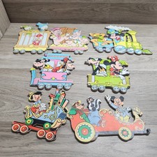 Vintage Disney Casey JR Circus Train Wall Hangings Nursery Decor Cut Outs FLAWS