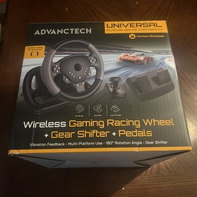 Advenctech Wireless Gaming Racing Wheel Universal PC-PS3-PS4-XBOX 1 and XBOX X/S