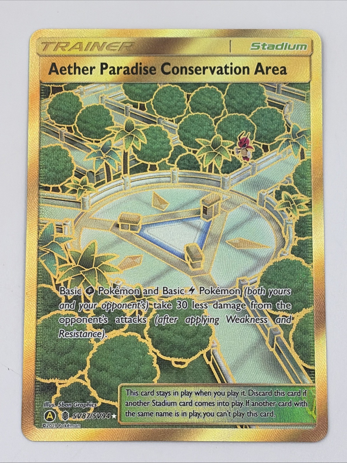 Aether Paradise Conservation Area SV87/SV94 Hidden Fates: Shiny Vault Holo