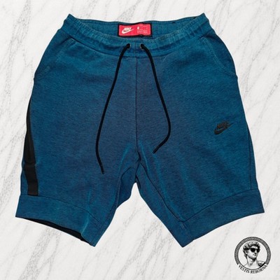 NIKE Tech Fleece Shorts Herren Bermuda Mit Reißverschluss Blau S