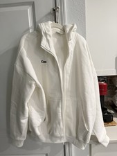 Comfrt Cloud Zip Up Hoodie Unisex Size Small Snow white Comfort Oversized