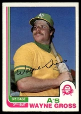 1982 O-Pee-Chee Wayne Gross Oakland Athletics #303
