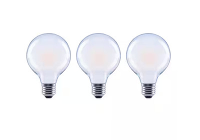 60-Watt EQ G25 Globe Dim ENERGY STAR Frosted Glass Filament LED Daylight -3PK