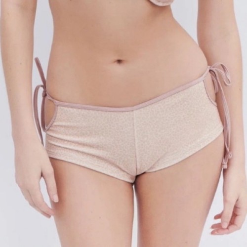New! Frankie’s Bikinis Daphne Terry Cheeky Boy Short Coco Cheetah 10757 - Picture 6 of 10