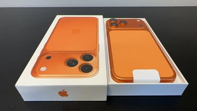New Open Box Apple iPhone 17 Pro Max 256GB Orange Unlocked 100% Battery Cycle 0