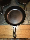 Vintage Lodge #5 Cast Iron Skillet 3 Notch Orig Smooth RESTORED SEASONED