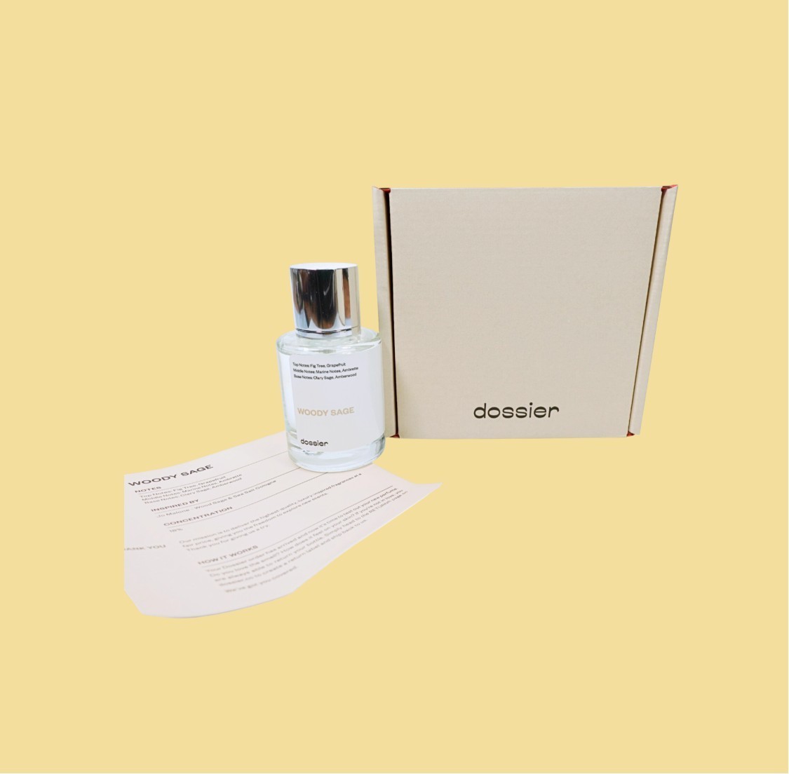 Dossier Woody Sage Perfume Eau de Parfum Fragrance Natural Scent