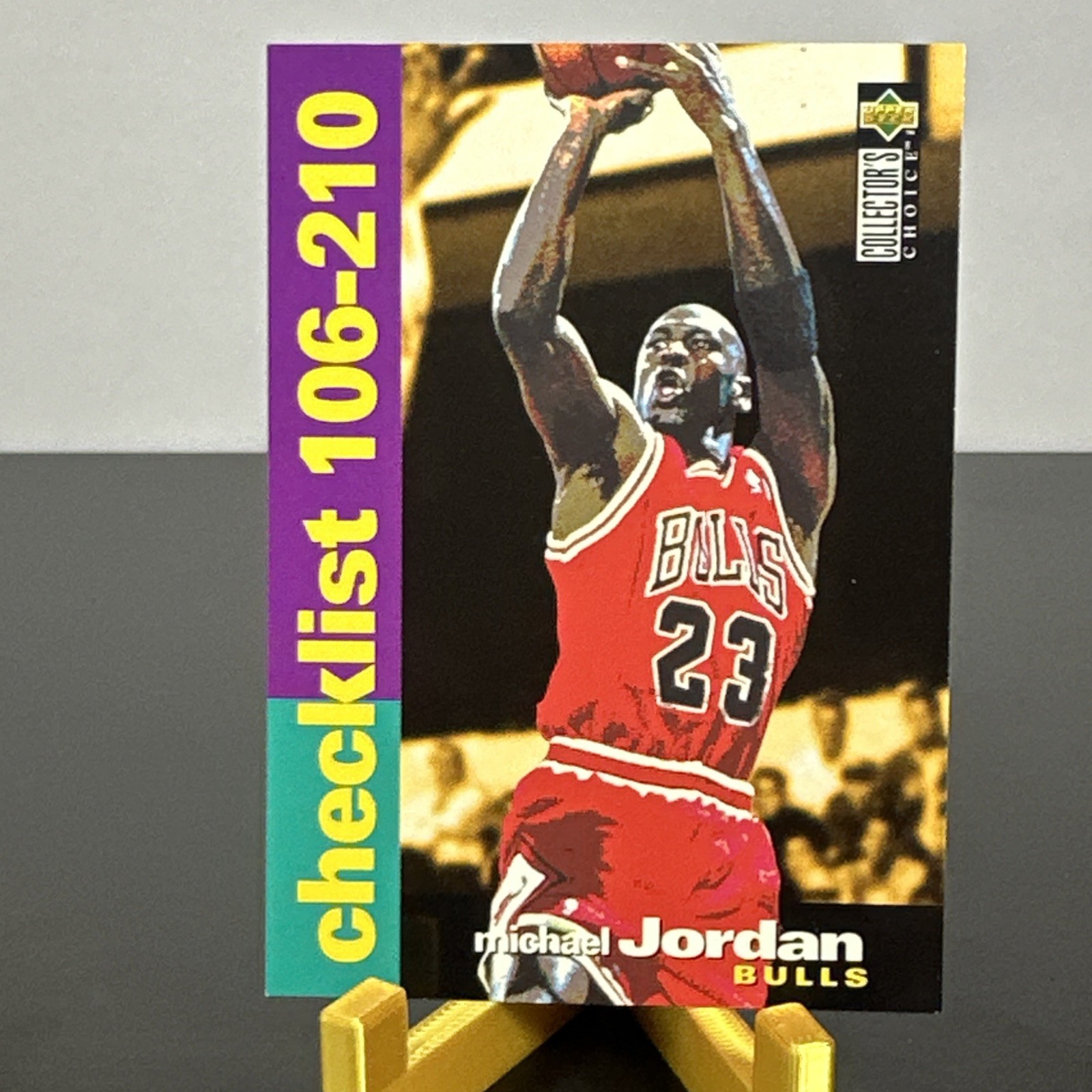 1995-96 Upper Deck Collector's Choice - Checklist Michael Jordan #210