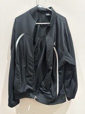 Air Jordan Jump Man Dri Fit Full Zip Track Jacket Men's Size Large Black Gray