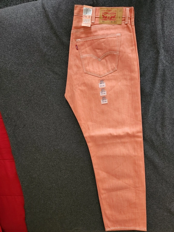 Jeans Levi's 501 retráctiles 40x32 albaricoque melocotón Foto 4 de 4